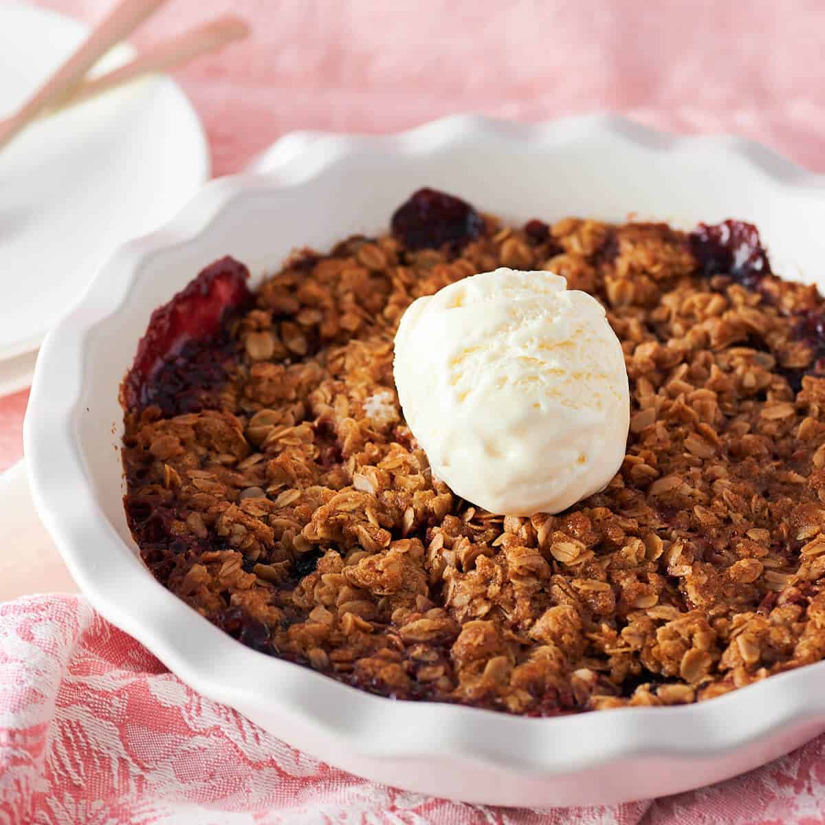 GlutenFree Mixed Berry Crisp (Vegan) Bake in Balance